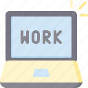 computer, home, laptop, online, work