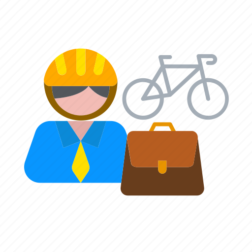 Bicycle, bike, bike to work, business, office, to, work icon - Download on Iconfinder