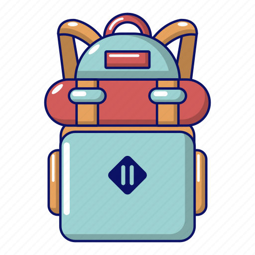 Adventure, backpack, bag, cartoon, haversack, hiking, object icon - Download on Iconfinder