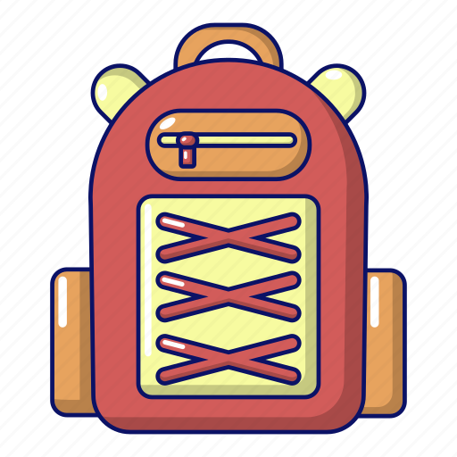 Adventure, backpack, bag, cartoon, haversack, object, student icon - Download on Iconfinder