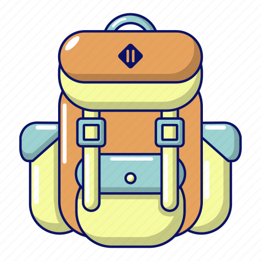 Adventure, backpack, bag, cartoon, haversack, object, tourism icon - Download on Iconfinder