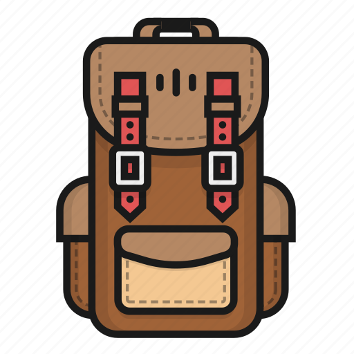 Bag, bagpack, hiking, leather, mountain icon - Download on Iconfinder