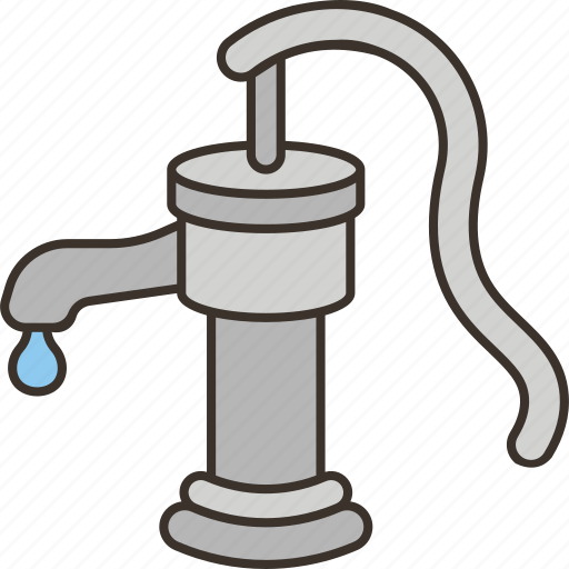 Pump, water, handle, pipe, manual icon - Download on Iconfinder
