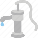 pump, water, handle, pipe, manual