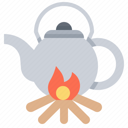 Boiled, camping, fire, pot, water icon - Download on Iconfinder