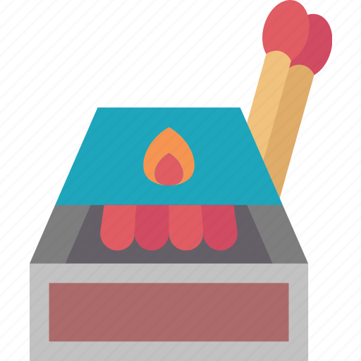Matchbox, matchstick, fire, ignite, flammable icon - Download on Iconfinder