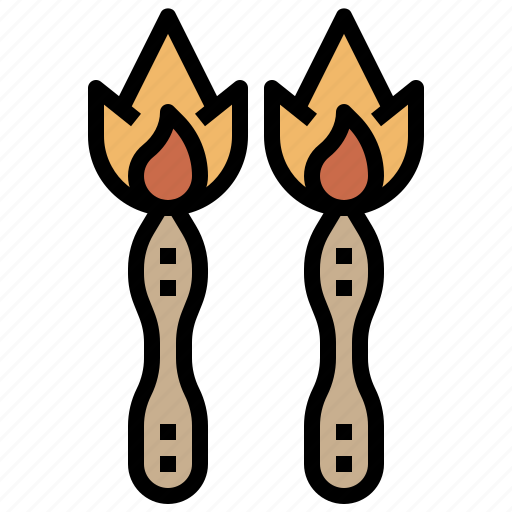 Circus, entertainment, fire, flame, hot, miscellaneous, torch icon - Download on Iconfinder