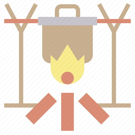 Bonfire, burn, campfire, camping, flame, hot, nature icon - Download on Iconfinder