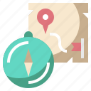 camping, compass, gps, location, map, navigation, travel