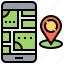 gps, location, map, navigation, pin, smartphone 