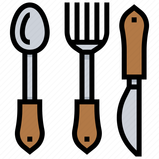 Eating, equipment, fork, knife, spoon icon - Download on Iconfinder