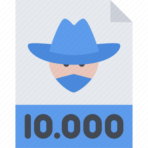 Bandit, bandits, cowboy, wanted, wild west icon - Download on Iconfinder