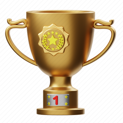 Cup, trophy, award 3D illustration - Download on Iconfinder