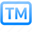 badge, tm, trade, mark, product, sign, symbol 