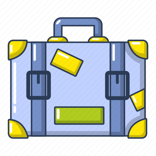 Baggage, cartoon, object, suitcase, tourism, travel, trip icon - Download on Iconfinder