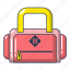 bag, baggage, cartoon, handle, object, tourism, travel 