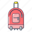 bag, baggage, cartoon, holiday, object, tourism, travel 