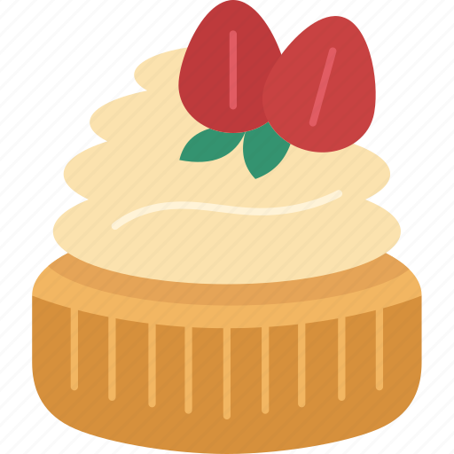 Cupcake, strawberry, baked, dessert, homemade icon - Download on Iconfinder