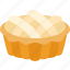 pie, apple, bakery, crust, plate 
