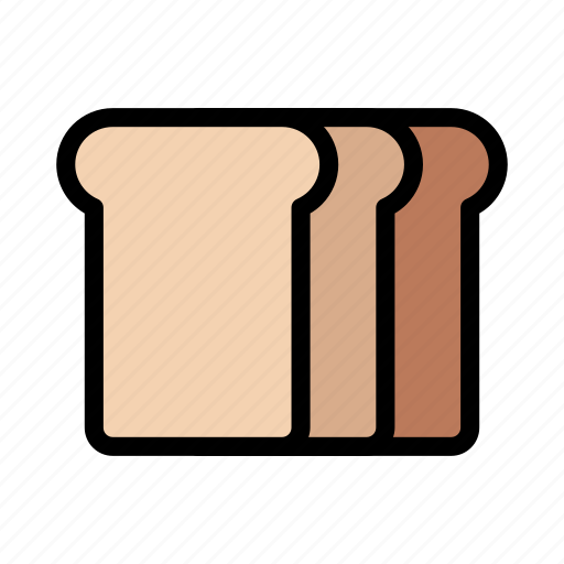 Bakery, bread, breakfast, food, slice icon - Download on Iconfinder