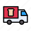 bakery, bread, delivery, lorry, truck 