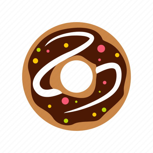 Chocolate, dessert, donut, food, glazed, sugar, sweet icon - Download on Iconfinder