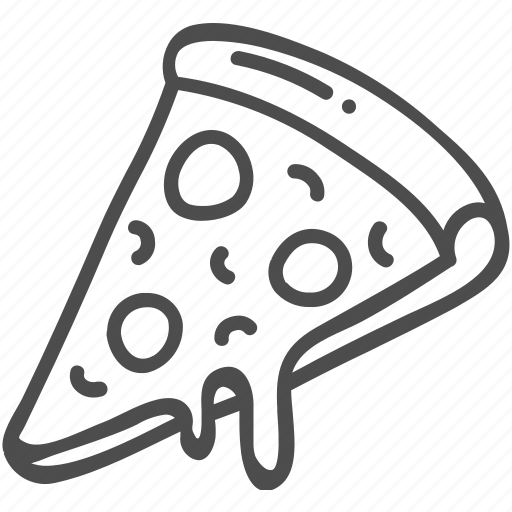 Doodle, food, pizza, slice icon - Download on Iconfinder