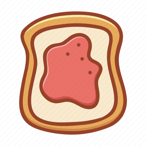 Bakery, bread, food, jam, nutrition, slice, tasty icon - Download on Iconfinder
