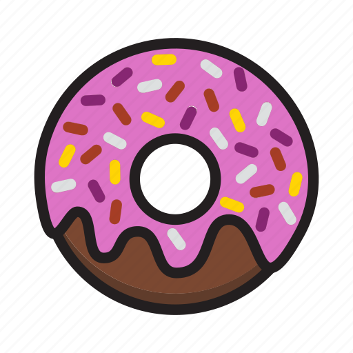 Donut, food, kitchen, sweet, toothsome icon - Download on Iconfinder