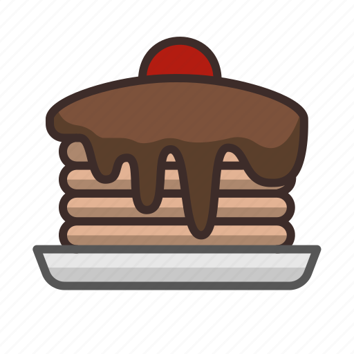 Chocolate, dessert, food, kitchen, pancake, sweet, toothsome icon - Download on Iconfinder