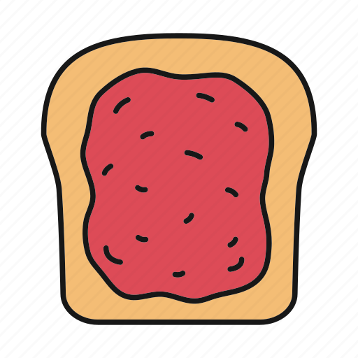 Bread, breakfast, food, jam, sandwich, toast, toast bread icon - Download on Iconfinder