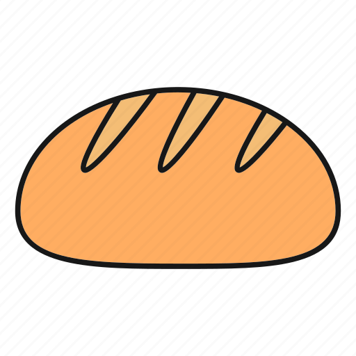 Baking, bread, bread loaf, food, pastry, white bread icon - Download on Iconfinder