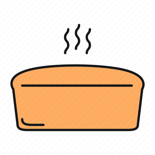 Bakery, bread, bread loaf, brick bread, food, hot icon - Download on Iconfinder