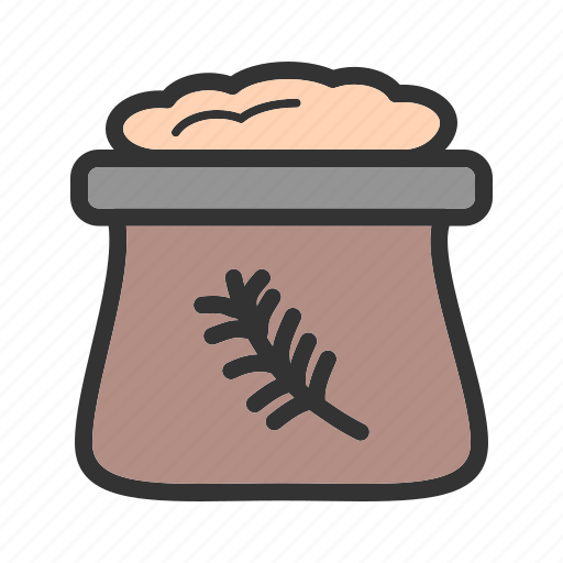 Bag, bread, flour, food, grain, wheat, white icon - Download on Iconfinder