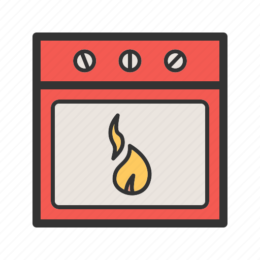 Cooking, electric, heat, home, kitchen, oven, stove icon - Download on Iconfinder