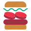 burger, hamburger 