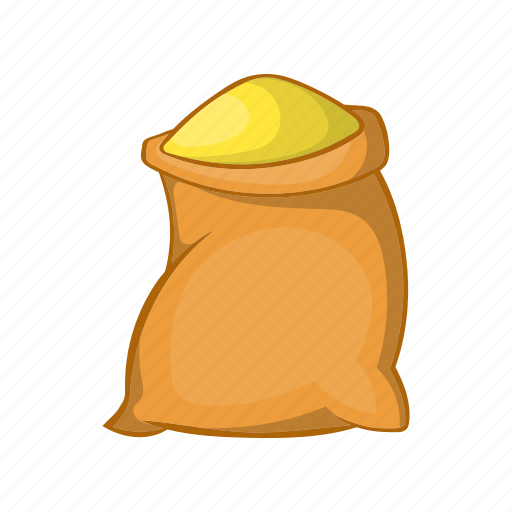 Agriculture, bag, burlap, cartoon, flour, sack, wheat icon - Download on Iconfinder