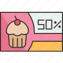 bakery, discount, coupon, voucher, promotion
