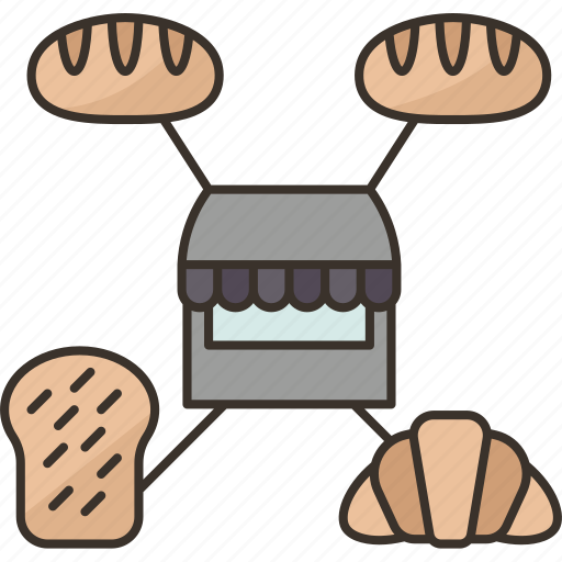 Bakery, shop, bread, pastry, retail icon - Download on Iconfinder