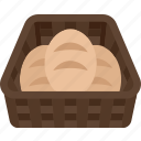 bakery, baskets, bread, food, breakfast