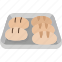 bakery, tray, oven, pastry, homemade
