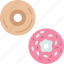 donuts, glazed, sugar, pastry, dessert 