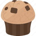 muffin, cupcake, baked, pastry, dessert