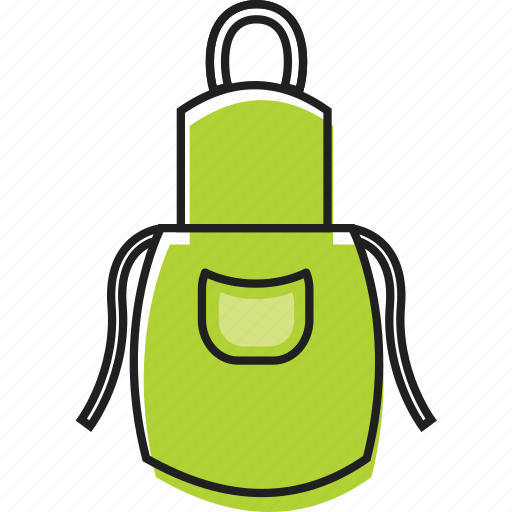 Apron, baking, clothes, cooking, cute, green icon - Download on Iconfinder