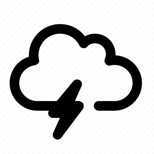 Cloud, thunder, weather, rain, lightning, thunderstorm, flash icon - Download on Iconfinder