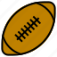 ball, filled, outline, rugby, sport 