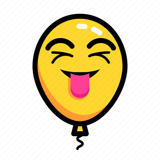Baloon, emoticon, happy, joke, mock, smile icon - Download on Iconfinder