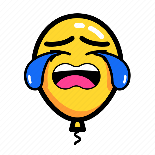 Baloon, cry, emoticon, sad icon - Download on Iconfinder