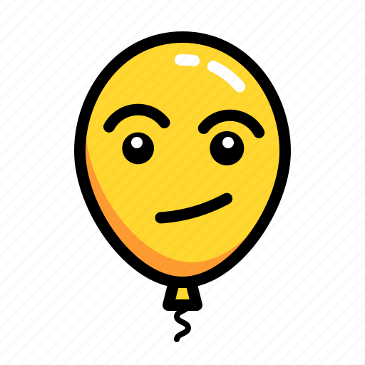 Baloon, confuse, emoticon, fake, mock icon - Download on Iconfinder