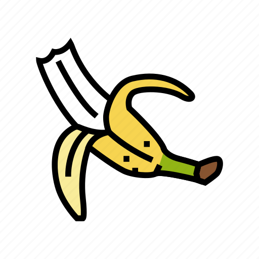 Eat, banana, fruit, food, yellow, white icon - Download on Iconfinder